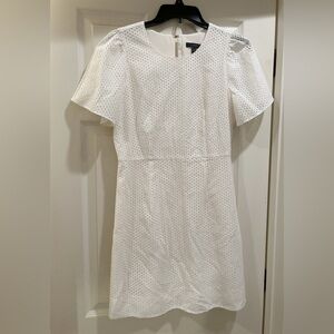 J. Crew White Eyelet Mini Dress